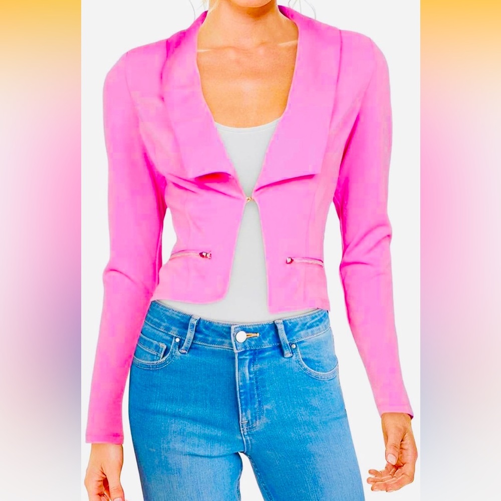 Material Girl Pink Blazer Jacket